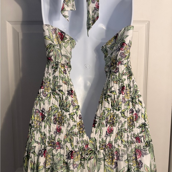 Cinq à Sept Dover Floral Halter Neck Dress Size 8 - Picture 12 of 15